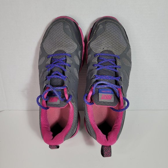 Nike Women's Flex Trail 537696-007 Gray Running Shoes Sneakers Size 8.5 - Picture 7 of 9